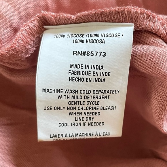 NWT O’Neill Ambrosio High-Low Maxi Skirt Women’s M Rose Pink High Rise Beach - Picture 16 of 16